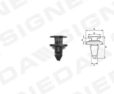 Кріплення пластмасове BMW 5 (E34), 01.88 - 12.95 Signeda T862(10)