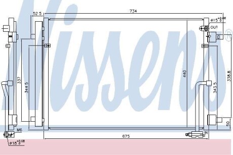 Радіатор кондиціонера First Fit NISSENS 940452