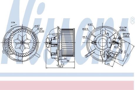 Вентилятор салону NISSENS 87072