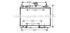 Радіатор, Система охолодження двигуна AVA COOLING MZ2212 (фото 1)