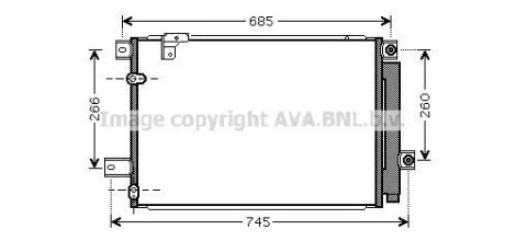 Радіатор кодиціонера AVA COOLING TOA5409D