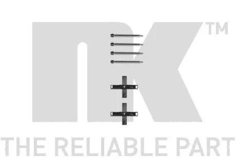 Комплект приладдя, накладка дискового гальма NK 7936271