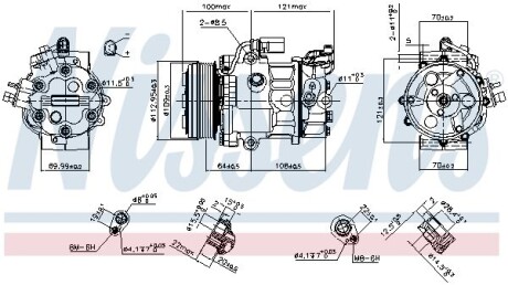 Компресор кондиціонера First Fit NISSENS 890659