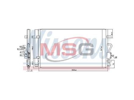 Радіатор кондиціонера NISSENS 941181