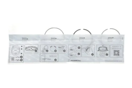 Кільця поршневі комплект Ford 73,500 KOLBENSCHMIDT 800124710000