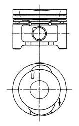 Поршень двигуна VW ABD 1,4B 75,00 STD KOLBENSCHMIDT 92228600