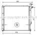 Радіатор, Система охолодження двигуна AVA COOLING KAA2272 (фото 1)