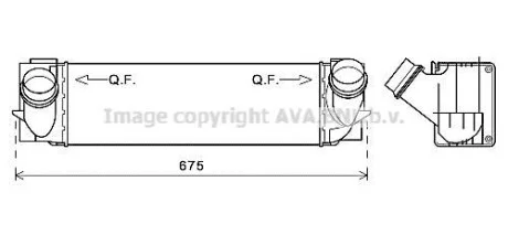 Охолоджувач наддувального повітря AVA COOLING BW4457