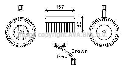 Компресор салону AVA COOLING VO8176