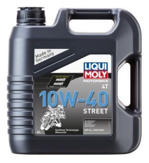 Моторна олива НС-СИНТЕТИЧНА MOTORBIKE 4T 10W-40 STREET 4Л LIQUI MOLY 1243