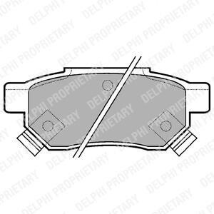 Комплект тормозных колодок, дисковый тормоз Delphi LP625