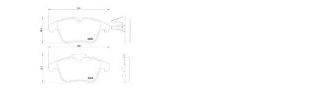 Колодки тормозные передние Citroen C5 Estate (DE_, RE_) (06/02-01/08) APLUS 71250AAP