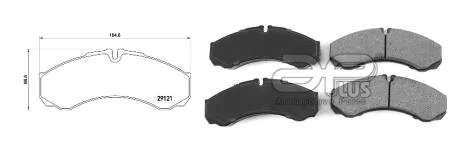 Колодки гальмівні APLUS 71272BAAP