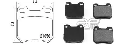 Колодки гальмівні APLUS 71283BAAP