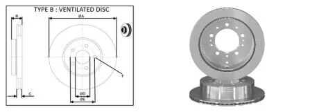 Диск тормозной задний (кратно 2) Toyota Land Cruiser 200 (_J2_) (08/07-07/15) APLUS 61712AP
