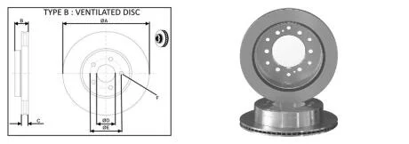 Диск гальмівний APLUS 61564AP