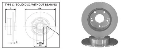 Диск гальмівний APLUS 61688AP