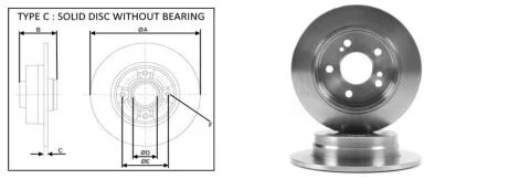 Диск гальмівний APLUS 61623AP