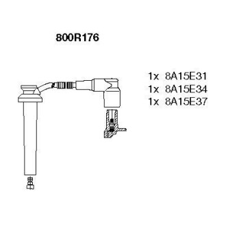 Комплект проводів високої напруги BREMI 800R176