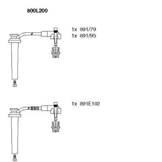 Високовольтні дроти BREMI 800L200