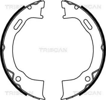 Комплект гальмівних колодок, стоянкове гальмо TRISCAN 810080006