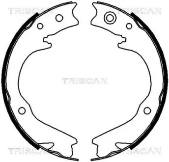 Комплект гальмівних колодок, стоянкове гальмо TRISCAN 810068003
