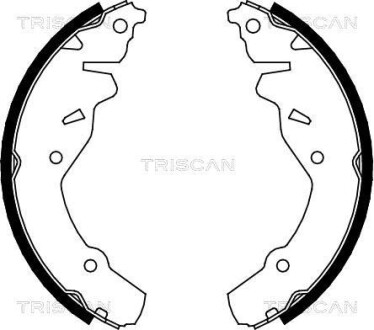 Комплект гальмівних колодок TRISCAN 810080002