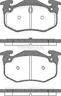 Колодки гальмівні задні TRISCAN 811025001