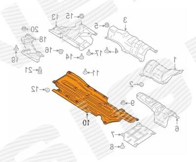 Захист днища FORD EDGE, 15 - 18 Signeda PFD99304AR