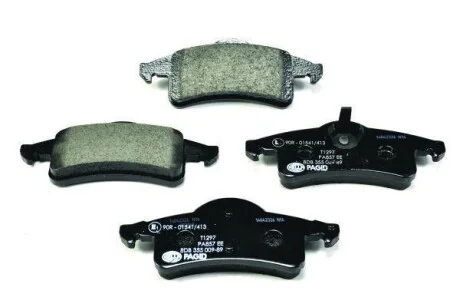 Колодки гальмівні дискові комплект; задн. Hella pagid 8DB355009891