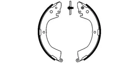 Колодки гальмівні барабанні; задн. Hella pagid 8DB355002151