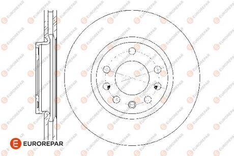 Диски гальмівні (к-т 2 шт) Eurorepar 1676009680