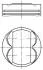 Поршень MAHLE MAHLE / KNECHT 011 PI 00105 000 (фото 1)