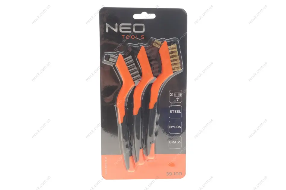 Набор щеток 3 ед. NEO TOOLS 39-100 (фото 1)