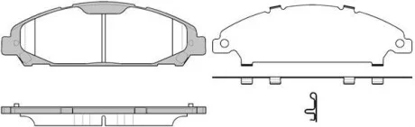 FORD USA Колодки гальмівні передн MUSTANG 17- REMSA 1620.00