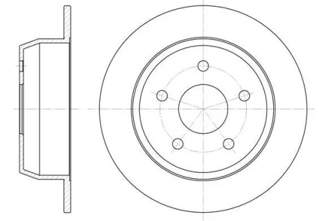 JEEP диск гальмівний Grand Cherokee 99- REMSA 6628.00