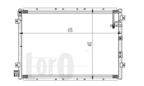 Радіатор кондиціонера Sorento 2.5CRDi 06-11 LORO DEPO 024-016-0004