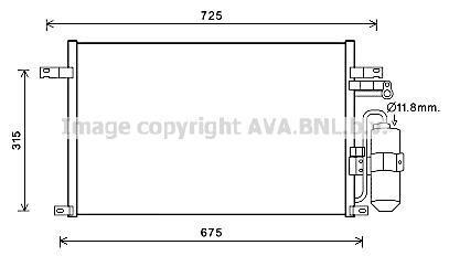 Радіатор кодиціонера AVA COOLING DW5137D