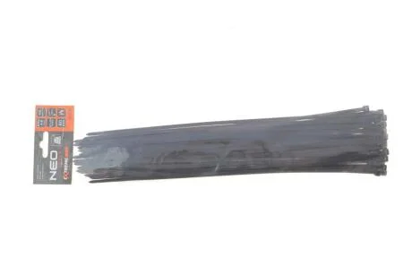 Стяжки кабельні EXTREME 4,8 × 370 мм, чорні, 50 шт. NEO TOOLS 01-636