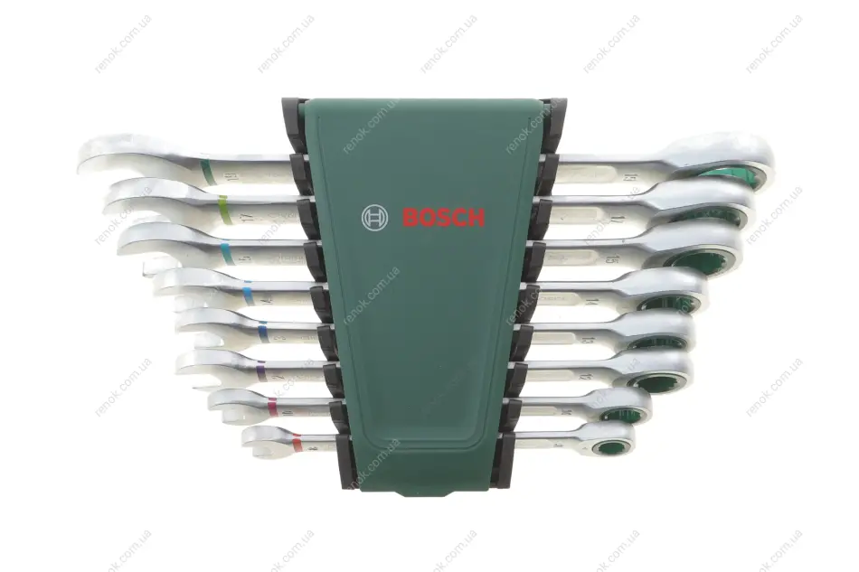 Набір комбі ключів з тріскачкою 8 шт 1 600 A02 7PS BOSCH 1600A027PS (фото 1)