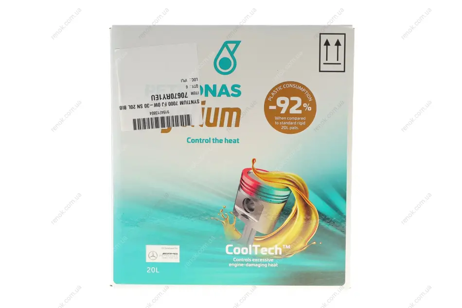 Олива моторна SYNTIUM 7000 FJ 0W-30 SN (20L) PETRONAS Petronas 70670RY1EU (фото 1)
