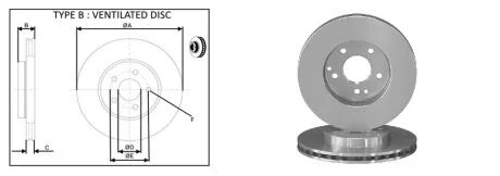 Диск гальмівний APLUS 61729AP