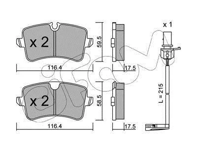 Колодки гальмівні задні Audi A6/7 11- CIFAM 822-955-0K