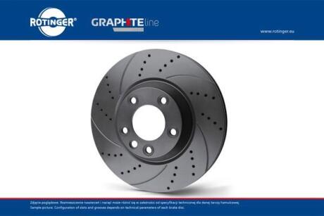 Диск тормозной передний (кратно 2) MAZDA CX-7 (07-13), CX-9 (06-) [320X48 перфор Rotinger RT4537GLT5