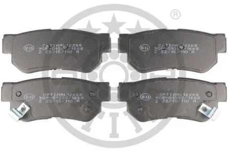Гальмівні колодки дискові Optimal BP-12268