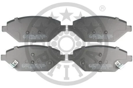Гальмівні колодки дискові Optimal BP-12478