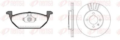 Фото 1 - seat к-кт гальм. колодки + диски cordoba (6k1, 6k2) 1.9 sdi 99-02 REMSA 8633.03 SEAT К-кт гальм. колодки + диски CORDOBA (6K1, 6K2) 1.9 SDI 99-02 REMSA 8633.03 (фото 1)