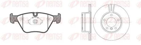 BMW К-кт гальмівні колодки + диски перед. 2,5/3,0: E46, X3(E83) REMSA 8963.00
