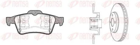 RENAULT К-кт гальм. колодки + диски Laguna 01- REMSA 8842.20