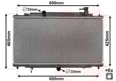 Радіатор охолодження Van Wezel 27002280